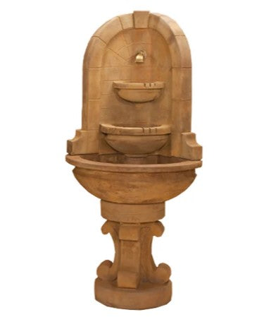 Giannini Garden Montefalco Corner Fountain For Bronze Spout