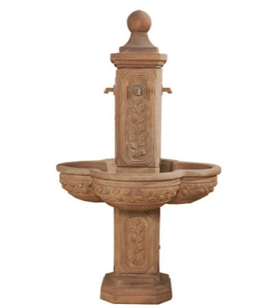 Giannini Garden Limone Courtyard Fountain With Concrete Spouts