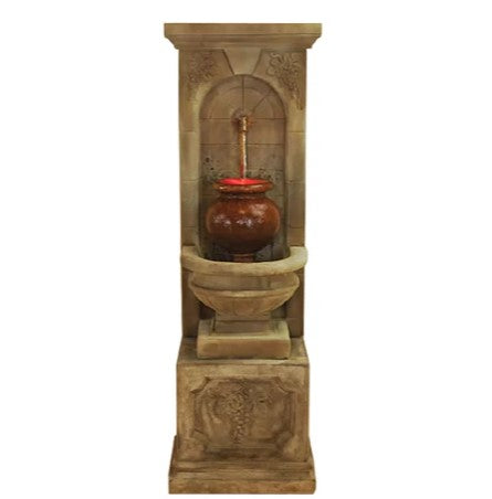 Giannini Garden St. Helena Urn Fountain For Rustic Iron Spout