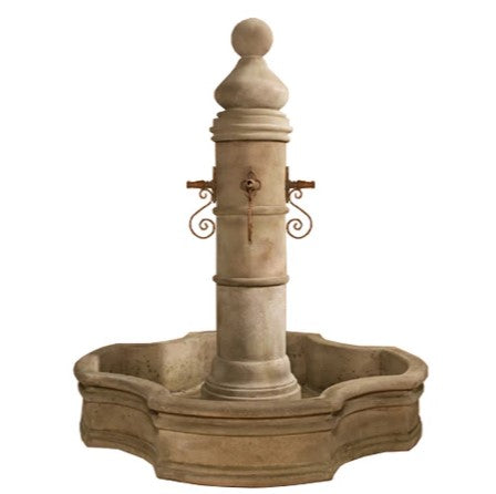 Giannini Garden Ventoux Fountain With 70" Monaco Pond