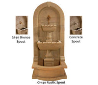 Thumbnail for Giannini Garden Monterosso Wall Fountain With Pond