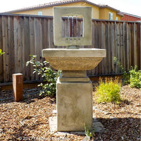 Thumbnail for Giannini Garden Contempo Square Fountain - Tall