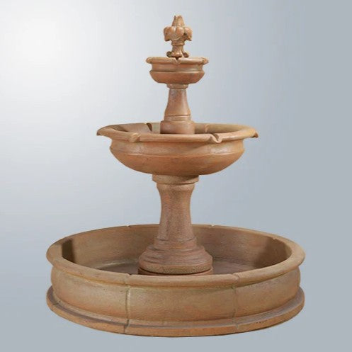 Giannini Garden Fleur De Lis Pond Fountain