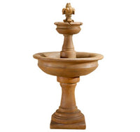 Thumbnail for Giannini Garden Fleur De Lis Two Tier Fountain
