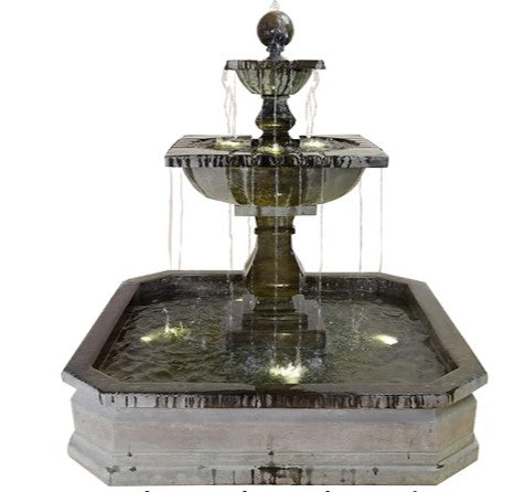 Giannini Garden Solara Quadra Pond Fountain