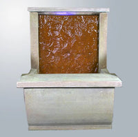 Thumbnail for Giannini Garden Slate Water Wall with Bench
