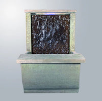 Thumbnail for Giannini Garden Slate Water Wall with Bench