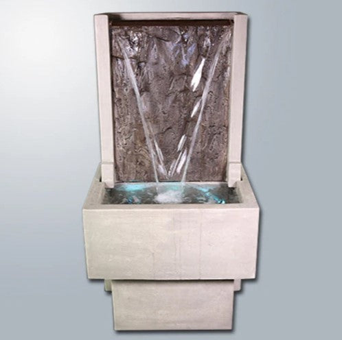 Giannini Garden Slate Fountain with Tall Base