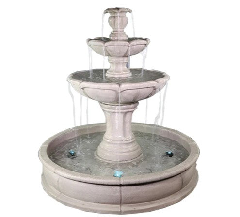 Giannini Garden Velia Three Tier Pond Fountain
