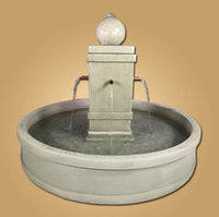 Thumbnail for Giannini Garden Napa Round Pond Fountain with Copper Spouts
