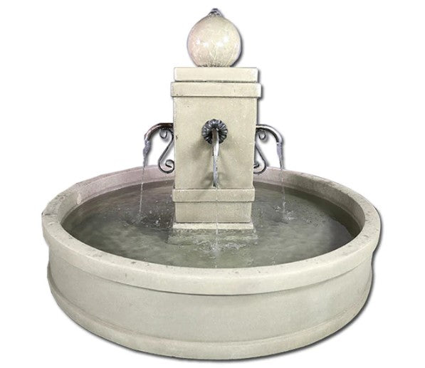 Giannini Garden Napa Round Pond Fountain for Rustic Spouts