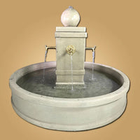 Thumbnail for Giannini Garden Napa Round Pond Fountain for Bronze Spouts