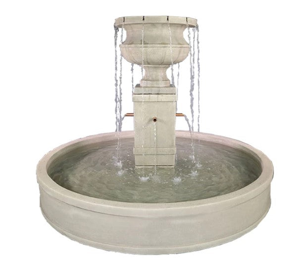 Giannini Garden Piazza Aventino Pond Fountain w/ Copper Spouts