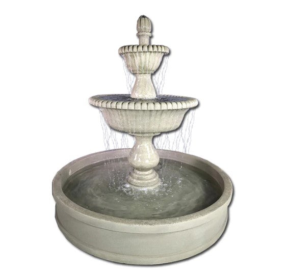 Giannini Garden Malibu Two Tier Pond Fountain