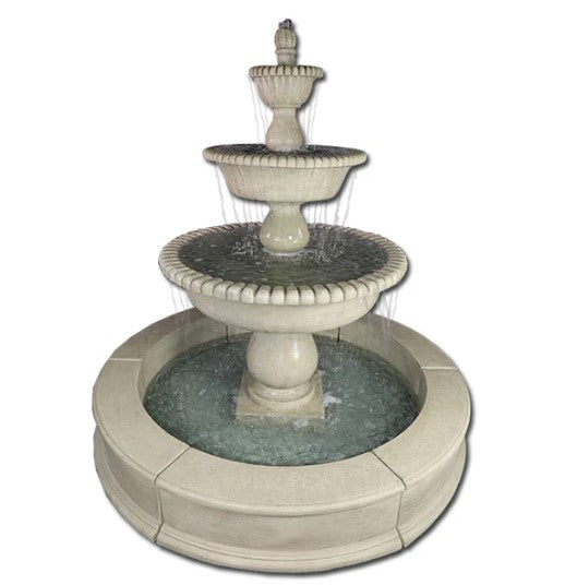 Giannini Garden Malibu Three Tier Easy Pond Fountain