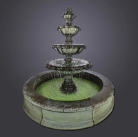 Thumbnail for Giannini Garden Regal Chateau Four Tier Easy Pond Large Fountain