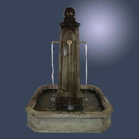 Thumbnail for Giannini Garden Promenade Carre Pond Fountain for Bronze Spouts