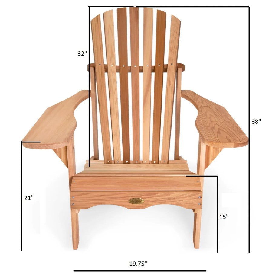 All Things Cedar Adirondack Cedar Patio Chair