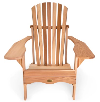 All Things Cedar Adirondack Chair and Ottoman AAO21