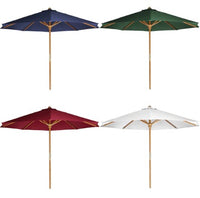 Thumbnail for All Things Cedar 10-ft Teak Market Umbrella with Canopy