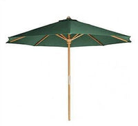 Thumbnail for All Things Cedar 10-ft Teak Market Umbrella with Canopy
