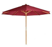 Thumbnail for All Things Cedar 10-ft Teak Market Umbrella with Canopy