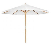Thumbnail for All Things Cedar 10-ft Teak Market Umbrella with Canopy