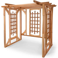 Thumbnail for All Things Card Pergola Garden Cedar Arbor & Swing Set