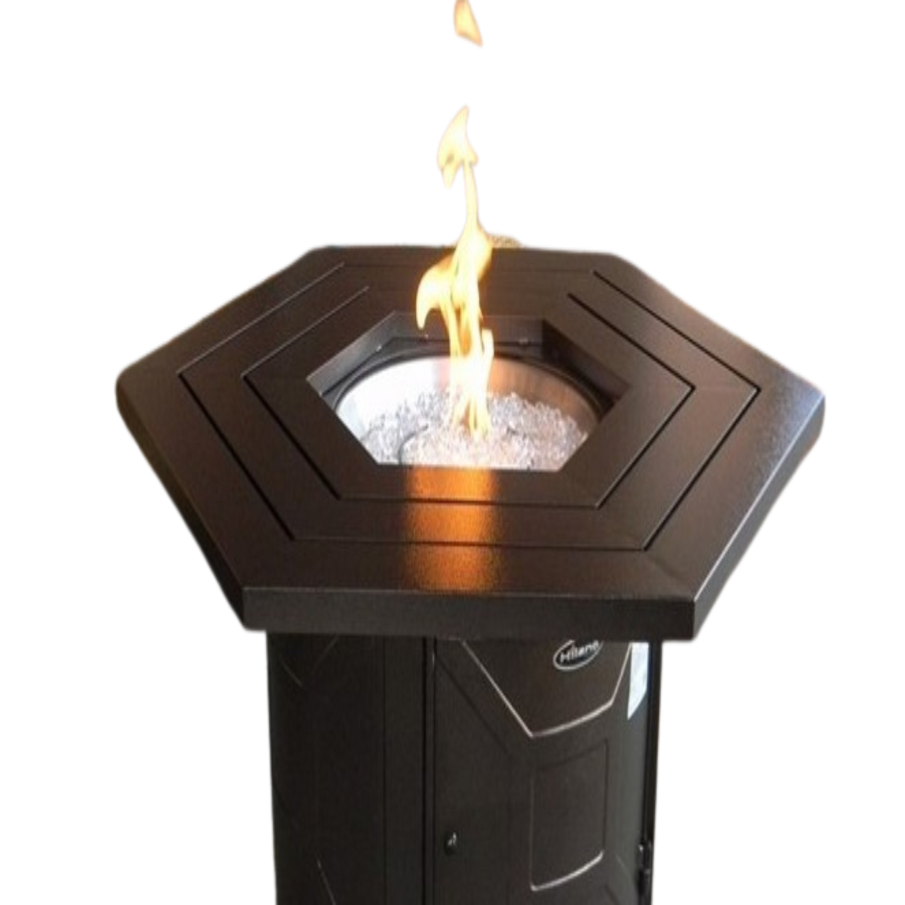 AZ Patio Heaters Hammered Bronze Hexagon Aluminum Fire Pit