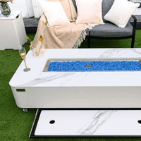 Thumbnail for Elementi Plus Athens Porcelain Top Fire Table OFP102BW