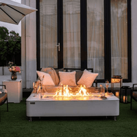 Thumbnail for Elementi Plus Athens Porcelain Top Fire Table OFP102BW