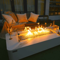 Thumbnail for Elementi Plus Athens Porcelain Top Fire Table OFP102BW