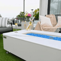 Thumbnail for Elementi Plus Athens Porcelain Top Fire Table OFP102BW