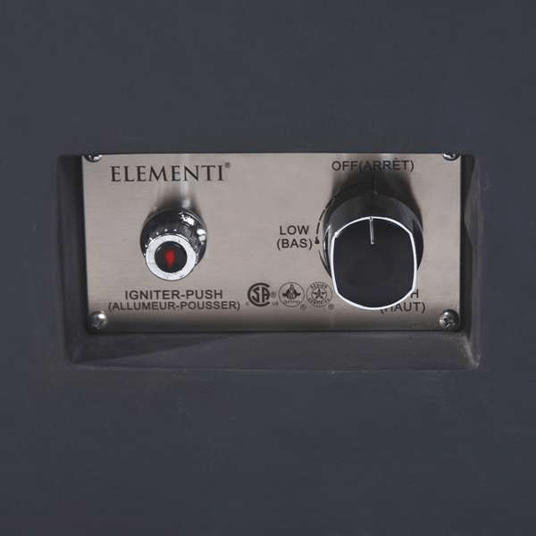 Elementi Plus Bergamo Square Fire Table OFG419DG