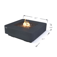 Thumbnail for Elementi Plus Bergamo Square Fire Table OFG419DG