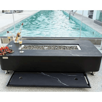Thumbnail for Elementi Plus Valencia Porcelain Top Fire Table OFP102BB