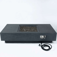 Thumbnail for Elementi Plus Cannes Rectangle Fire Table OFG416DG