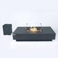 Thumbnail for Elementi Plus Cannes Rectangle Fire Table OFG416DG
