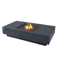 Thumbnail for Elementi Plus Cannes Rectangle Fire Table OFG416DG