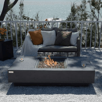Thumbnail for Elementi Plus Cannes Rectangle Fire Table OFG416DG