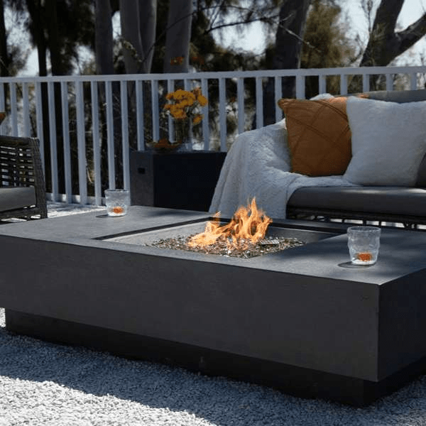 Elementi Plus Cannes Rectangle Fire Table OFG416DG