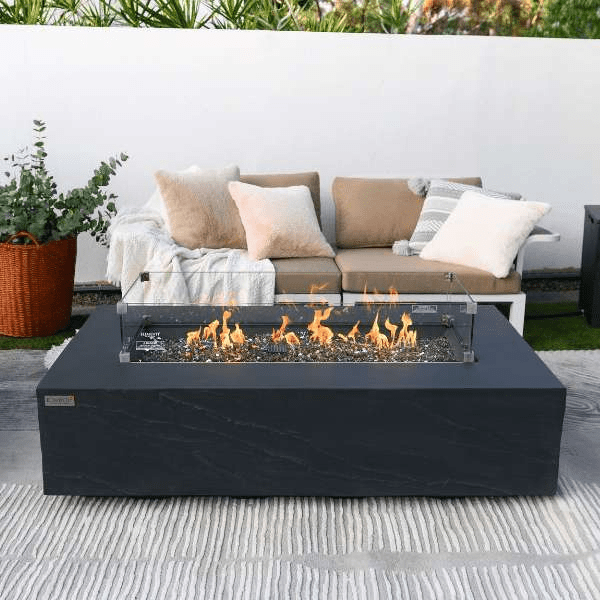 Elementi Plus Cape Town Rectangle Fire Pit Table OFG410SL