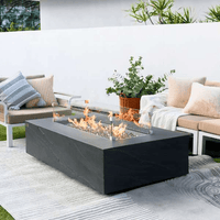 Thumbnail for Elementi Plus Cape Town Rectangle Fire Pit Table OFG410SL