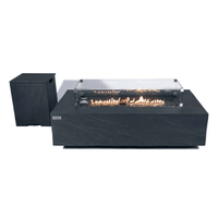 Thumbnail for Elementi Plus Cape Town Rectangle Fire Pit Table OFG410SL