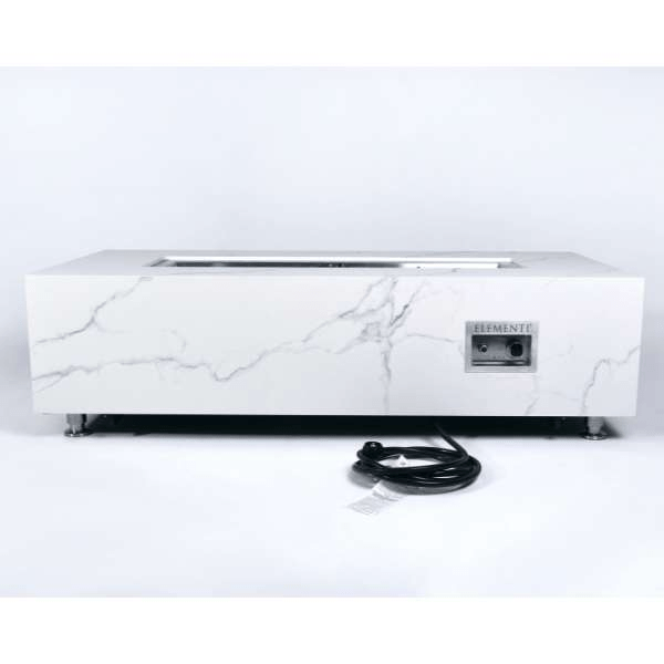 Elementi Plus Carrara Marble Pocelain Fire Table OFP121BW