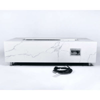 Thumbnail for Elementi Plus Carrara Marble Pocelain Fire Table OFP121BW