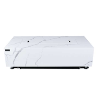Thumbnail for Elementi Plus Carrara Marble Pocelain Fire Table OFP121BW