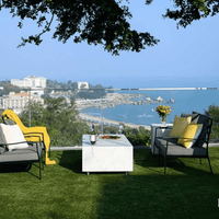 Thumbnail for Elementi Plus Carrara Marble Pocelain Fire Table OFP121BW