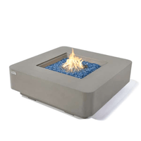 Thumbnail for Elementi Plus Lucerne Square Fire Table OFG419LG