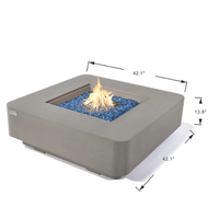 Thumbnail for Elementi Plus Lucerne Square Fire Table OFG419LG